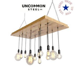 Industrial Chandelier, Edison Chandelier, Hanging Light, Industrial Light Fixture, Pendant, Rustic Chandelier, Modern Chandelier, Urban