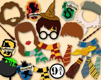 Printable Harry Potter Photo Booth Props, Harry Potter Birthday Party Photo Booth Props, Harry Potter Party DIY Instant Download 0142