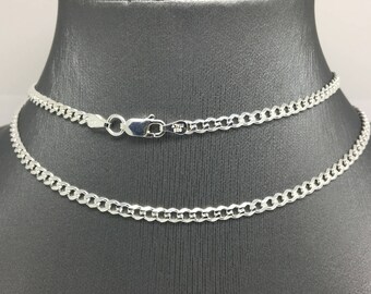925 Sterling Silver Curb Link ~3.00mm