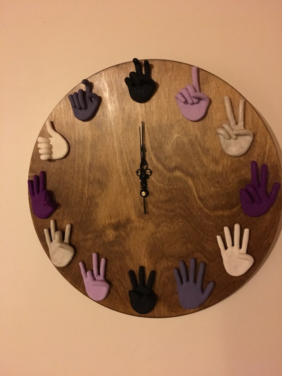 items-similar-to-sign-language-clock-on-etsy