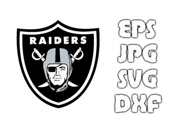 Oakland Raiders logo SVG - Vector Design in Svg Eps Dxf Jpeg Format INSTANT DOWNLOAD