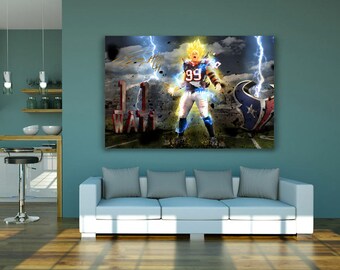 JJ Watt Poster Limited Edition 24x36 Poster | JJ Watt Canvas