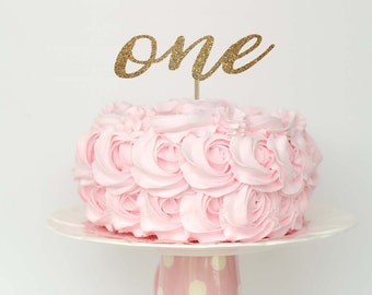 First birthday cake topper, 1 cake topper, one cake topper gold, cake topper girl, first birthday girl cake topper first birthday girl decor