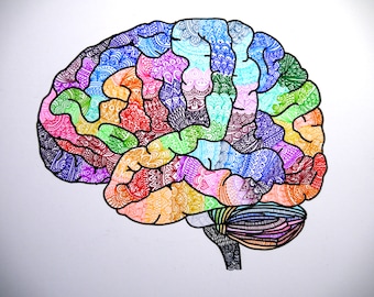 The Rainbow Brain (Original Drawing)