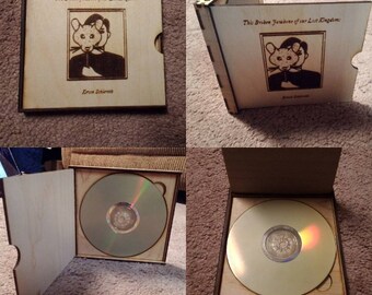 Customized wood CD/DVD case