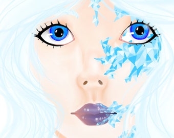 Frozen - Digital Art 20.8 x 27.5cm FREE Postage in Australia!!!