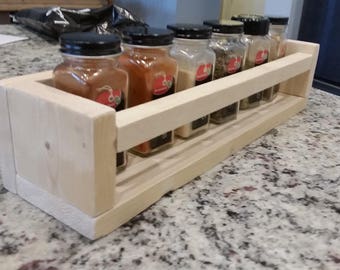 Spice Rack | Wooden Spice Rack | Wall Shelf Cabinet | Spice Rack Wall | Wall Hanging Shelf