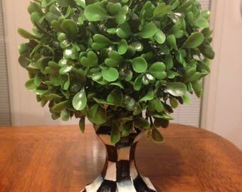 My homemade Black and White check Topiary Tree