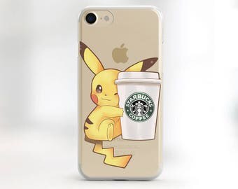 iPhone 6S Plus Case pikachu iPhone 6S Plus clear iPhone SE clear case, iPhone 5S clear case pokemon iPhone 6 case clear iPhone case TPU case