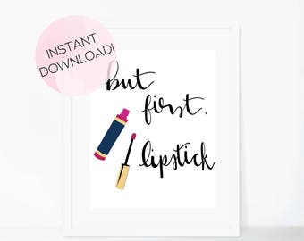 Lipsense, Lipstick, But First Lipstick, Lipgloss, Sengence, Instant Download, Makeup Download, Makeup Print, Lipsense Business