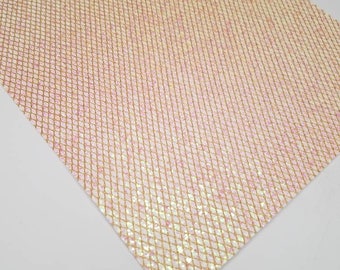 Glitter fabric,BLUSH PINK glitter fabric,glitter canvas,pink iridescent glitter fabric,glitter fabric,chunky glitter fabric,mermaid fabric