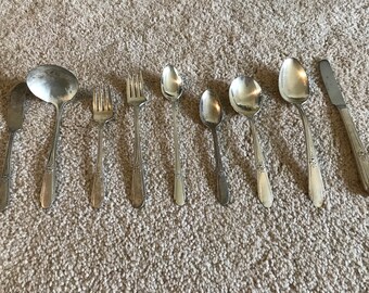 44 pc. Vintage WM Rogers Flatware Set