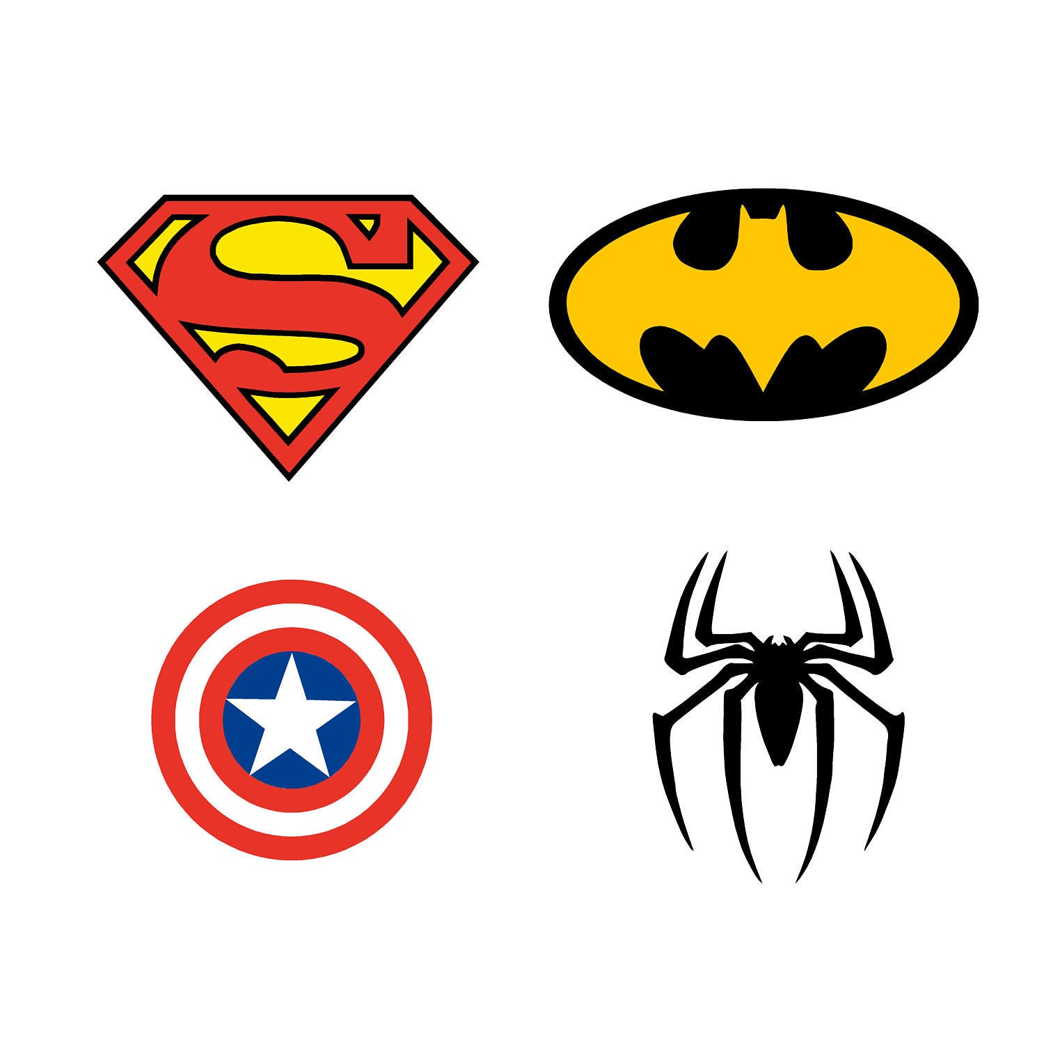 Download Superheros Clip Art SVG Downloadable for Cricut or other ...