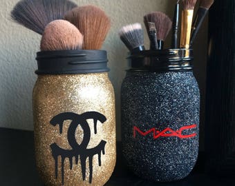Vanity Makeup Brush Holder - desk decor, makeup brush holder, pen pot, home decor
