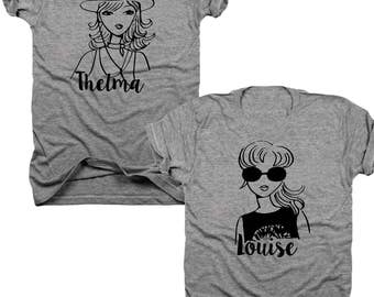 2-Pack Thelma and Louise Best Friends t-shirt set (B057)