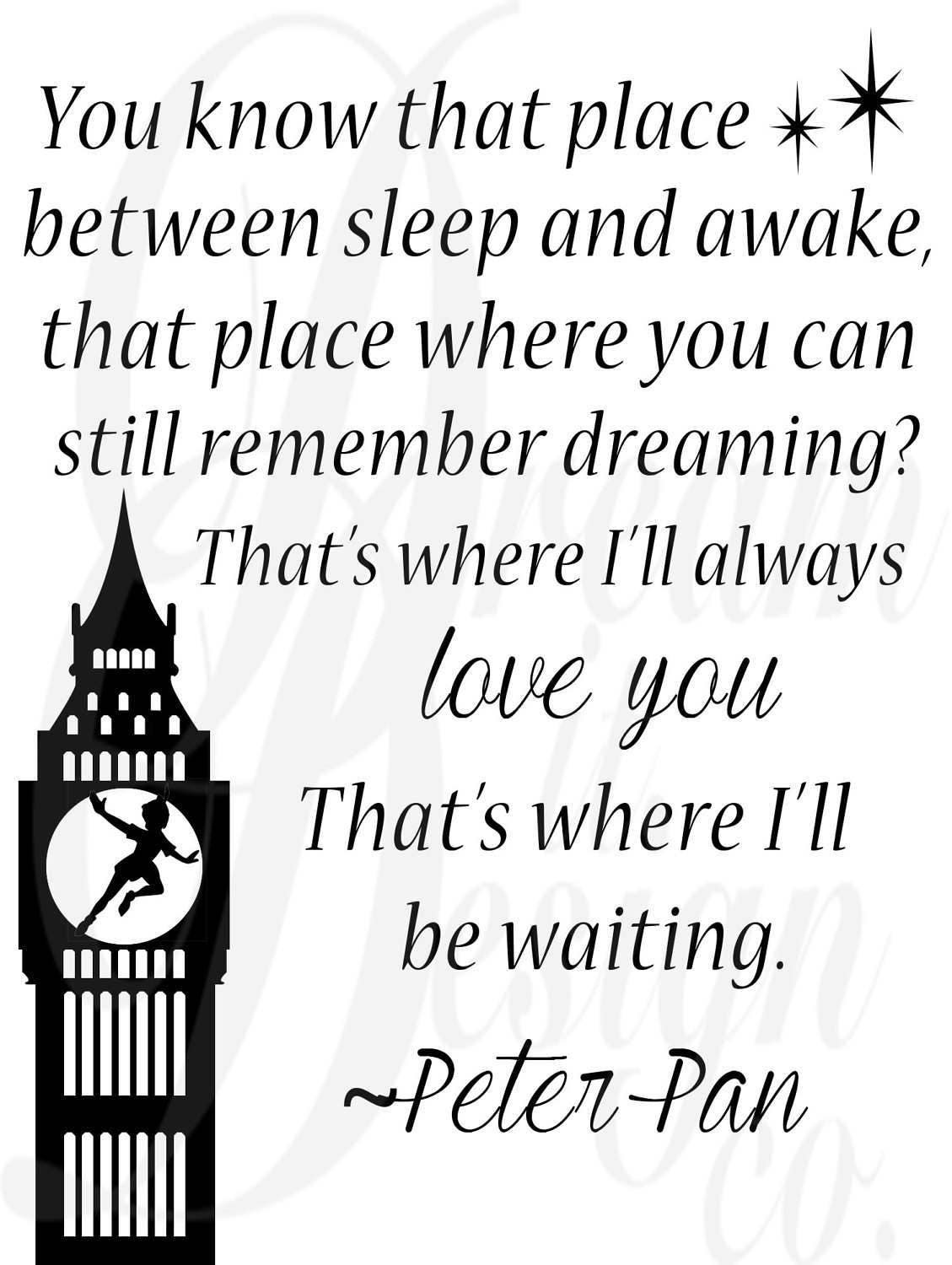 Download Disney Peter Pan Quote Design for Silhouette Studio, Cut ...