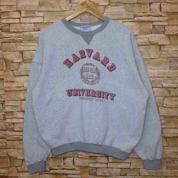 Free shipping Vintage HARVARD UNIVERSITY jumper crewneck