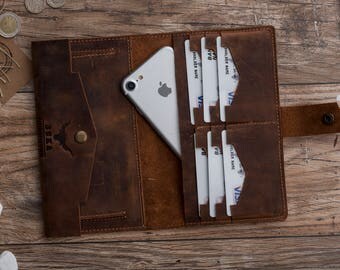 Leather İphone 7 Wallet, Leather İphone 7 Plus Wallet, İphone 7, İphone 7 Plus, Leather İphone 7 Case, Leather, Fathers Day Gift,#SONİS-İ