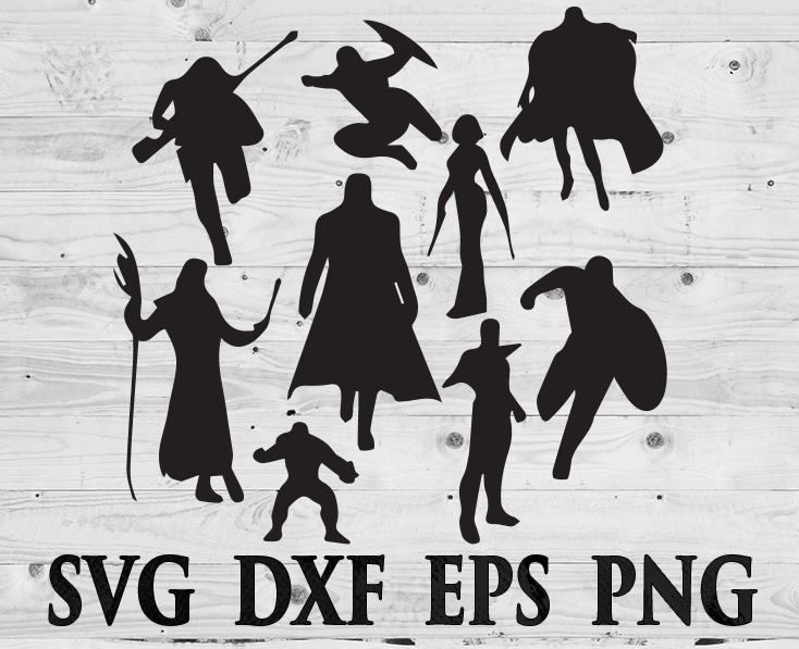 Download Avengers SVG Files Silhouettes DXF Files Cutting files Cricut