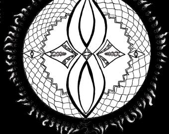 Aum Mandala Digital Print