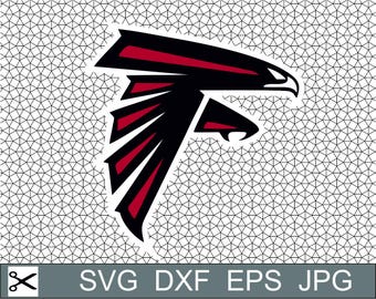 Atlanta Falcons Football Logo Layered SVG Dxf Logo Vector File Silhouette Studio Cameo Cricut Design Template Stencil Vinyl Decal Tshirt
