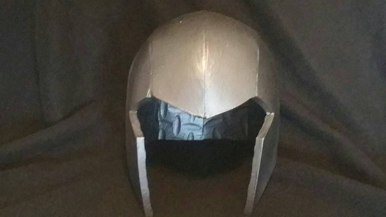 Finished cosplay/LARP EVA foam helmet
