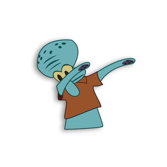 Squidward Dab Magnet Spongebob Gifts