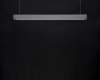 ONE - Linear Concrete Minimalist Pendant LED Light, Linear suspension light