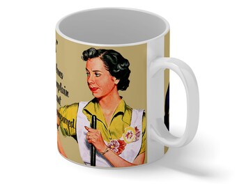 Wedding Gift Mug-Good Housewife Guide 1950- Vintage Retro Mug Novelty