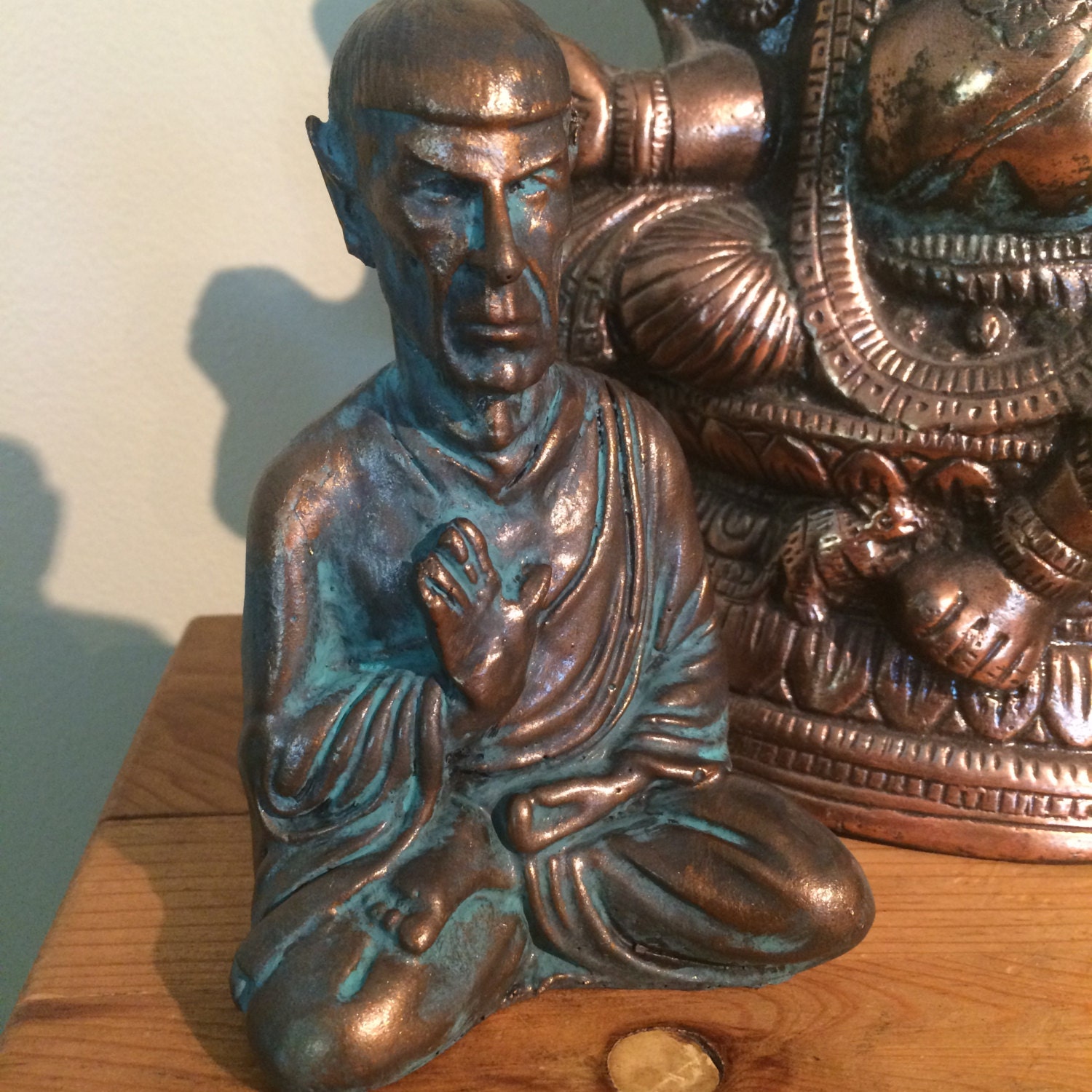 Bronze Spock Buddha Star Trek Statue original Sculpt and