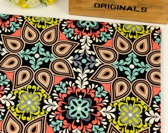 4617 - Floral Cotton Fabric - 59 Inch (Width) x 1/2 Yard (Length)