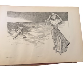 Gibson girl print | Etsy