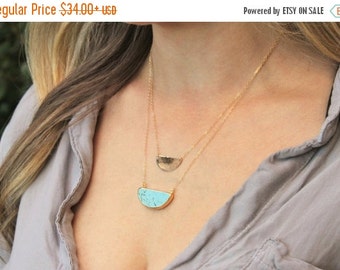 Long Necklace Crystal Long Pendant by TheSilverWren on Etsy