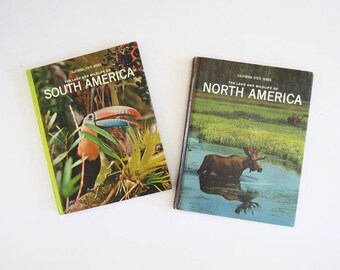 Nature Coffee Table Books // 1960's NonFiction Nature Book Set // Vintage Home Decor