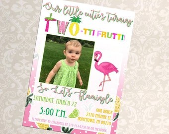 TWOtti Frutti Birthday Invitation