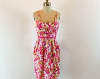 Vintage 90s Summer Dress | Floral Dress | 28" Waist
