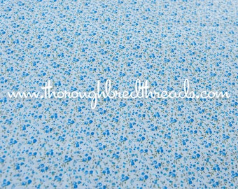 Sweet Little Blue Roses - Vintage Fabric New Old Stock Cottage Look Nursery