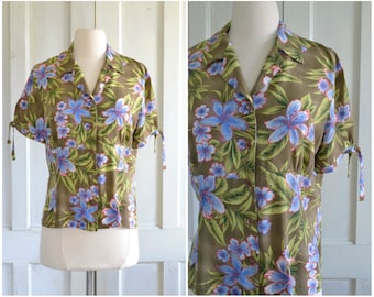 90s does 40s Rayon Blouse