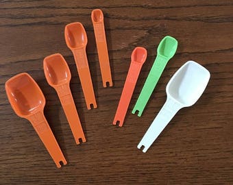 Measuring Spoons, Tupperware Measuring Spoons, Varied Sizes and Colors, Replacement Tupperware, Choose Color and Size