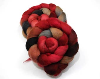 Polwarth Wool Roving (Combed Top) - Hand Dyed Roving for Felting or Spinning