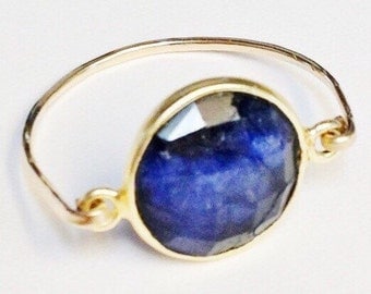 Sapphire Ring Blue Sapphire Ring 14K Gold Filled Ring Sapphire Jewelry September Birthstone