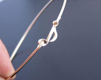 Music Note Bracelet - Gold, Music Note Bangle Bracelet, Musician Gift, Music Note Jewelry, Gift for Music Teacher, Gift for Music Lover
