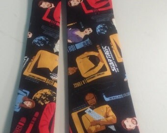 Star Trek Next Generation Neckties in bow tie, skinny tie or standard tie styles in kids or adult sizes