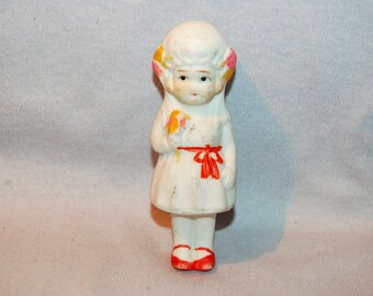Frozen Charlotte Bride Bisque Doll / Vintage / Penny Doll / Vintage Dolls