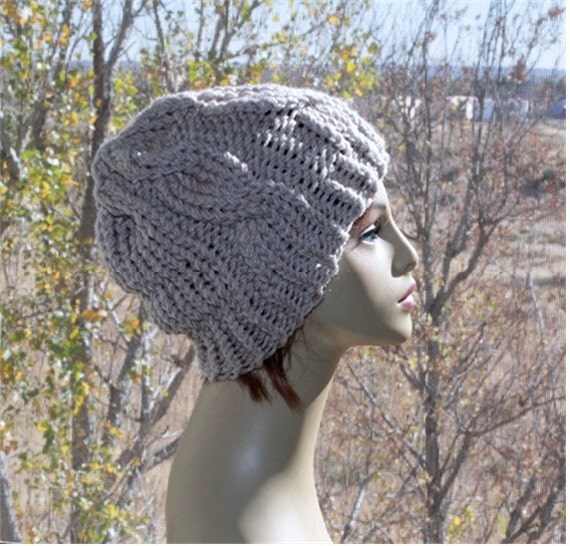 Cable knit hat beanie womens cable chunky hat beautiful