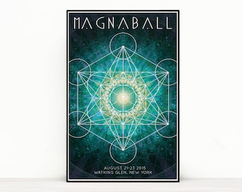 Phish Poster - Magnaball Festival, Watkins Glen NY 2015