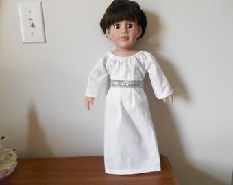 18 inch doll clothes Princess Leia inspired costume