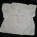 Crochet Baby First Cross Blanket 25" x 27" (63 x 68 cm) approximately