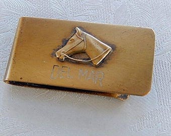 Del Mar Money Clip, Vintage Money Clip, Gift for Him
