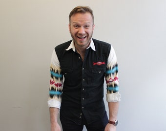 Vintage Southwestern Button Down Shirt By Express Rider
